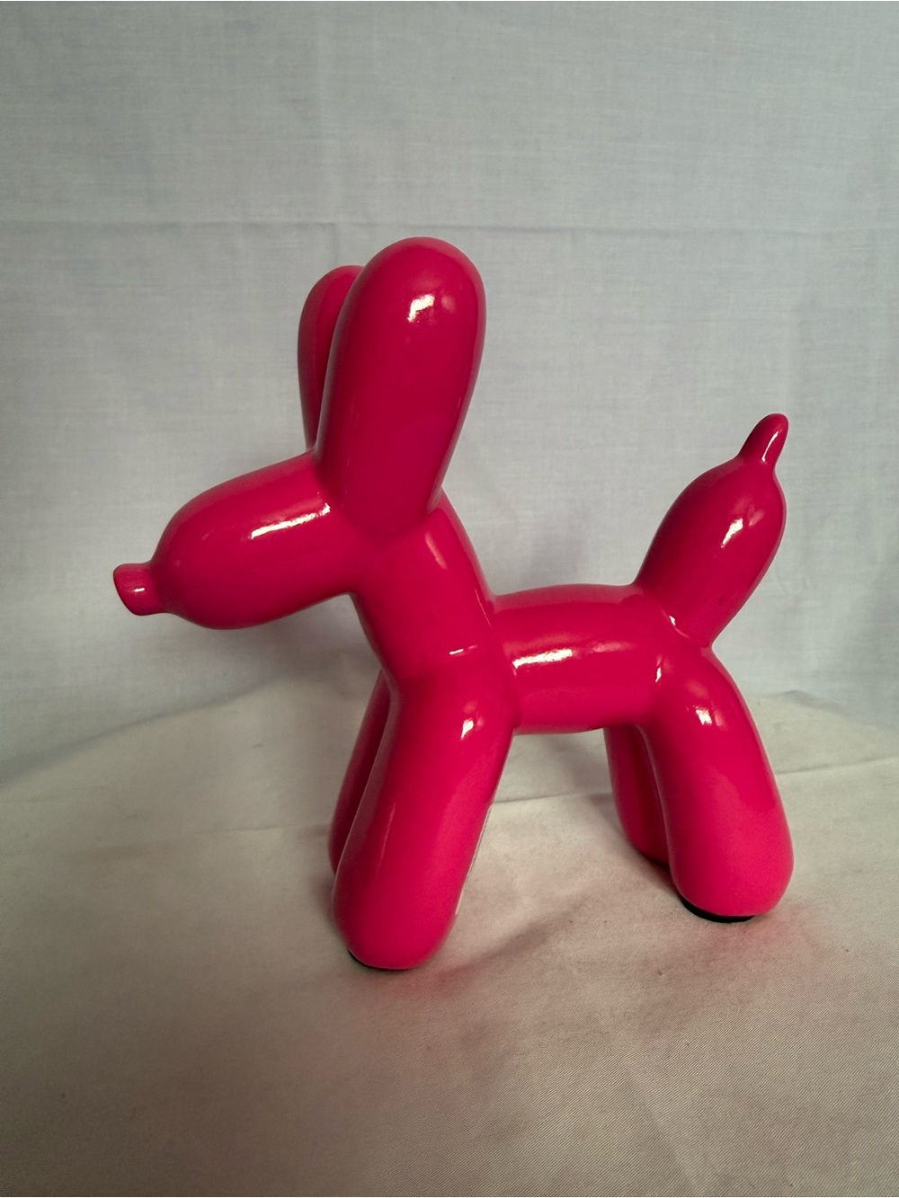 Pink Balloon Dog Figurine Decor